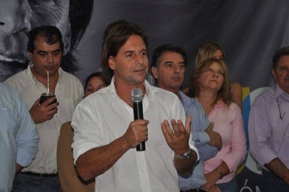 Viviana Canosa y Luis Lacalle Pou, juntos en Punta del Este
