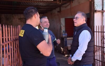 Tassano recorrió mejoras en plazas y conexión vial